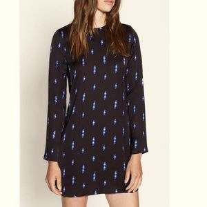 EQUIPMENT Anjelisa Lightning-Bolt Shift Dress